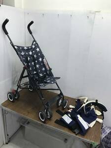 送料無料K54116 日本トイザらス/Aprica ベビーバギー AD19598 抱っこ紐 Carry Travel System 品番 39564 2点まとめ