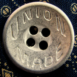 【ワークボタン】UNION MADE 1920年代 ビンテージカバーオール用 古着 (ワークウェア オーバーオール レア アンティーク 1