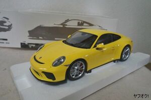 ミニチャンプス ポルシェ 911 GT3 TOURING 2018 1/18 ミニカー イエロー