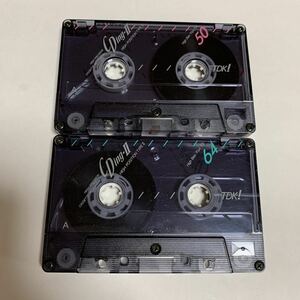 5. カセットテープ TDK CDing-II 50分 64分 2本セット ハイポジション 録音済か不明 中古品 美品 送料無料