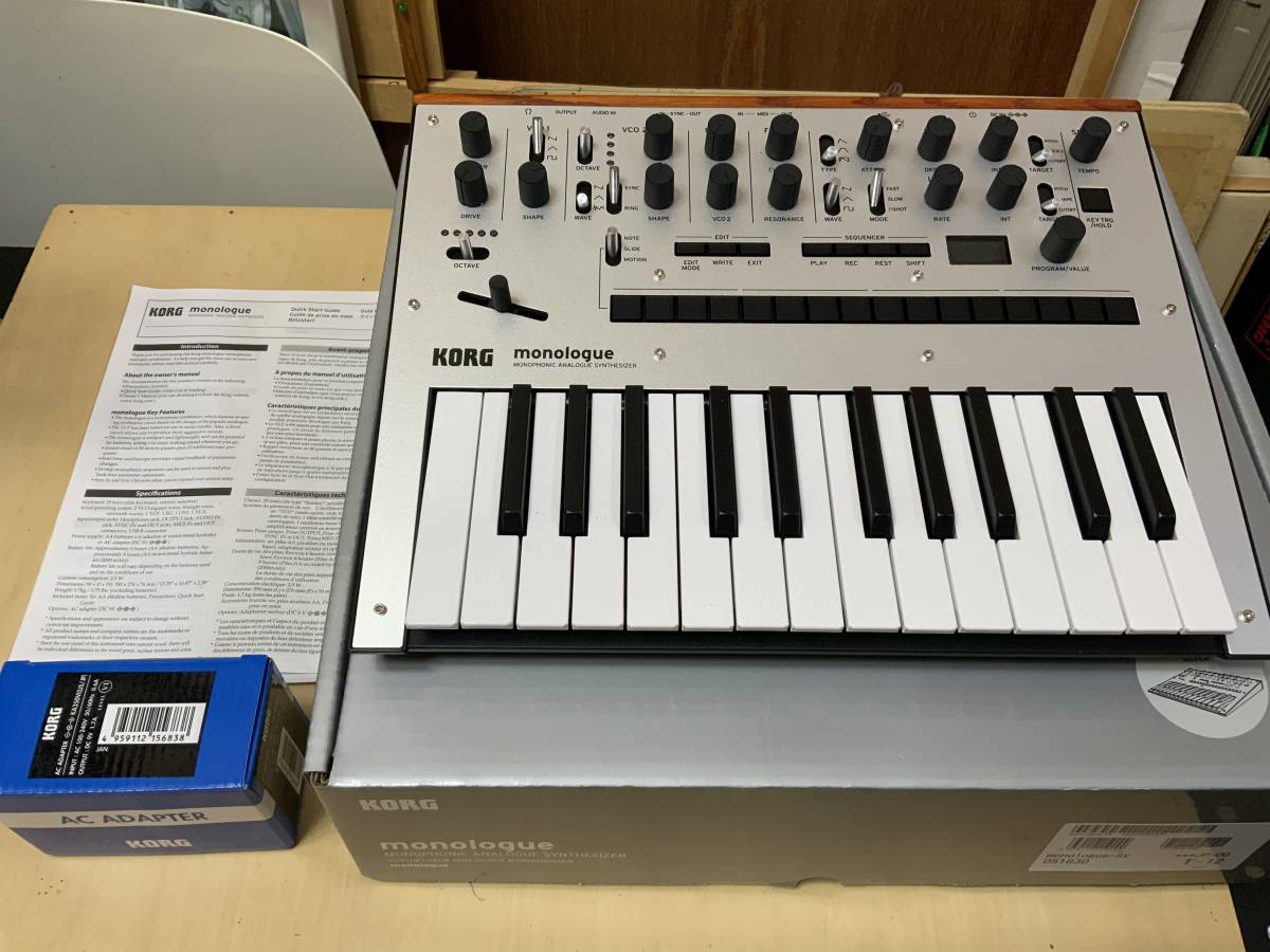 monologue silver KORG 美品 専用ソフトケースバッグ付き