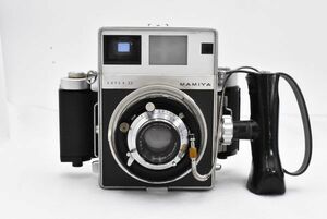 MAMIYA マミヤ SUPER23 シルバー 中盤フィルムカメラ グリップ付き + MAMIYA-SEKOR 100mm F/3.5 レンズ (t1896)