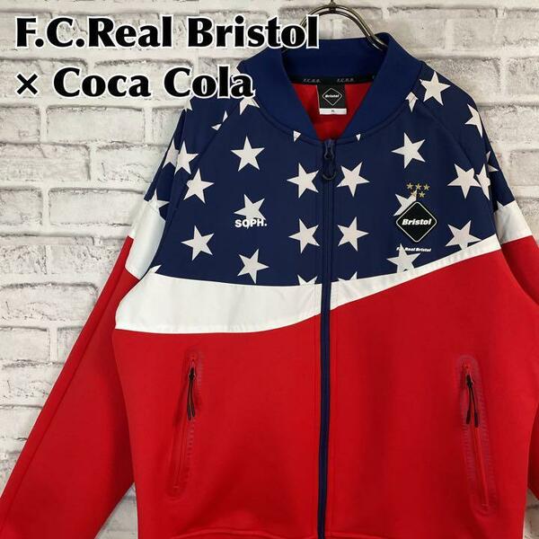 F.C.Real Bristol×COCA-COLA エフシーレアルブリストル×コカコーラ コラボジャケット フルジップジャージ スポーツ サッカー PDK JACKET