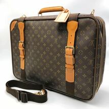 1円『極美品』 LOUIS VUITTON サテライト53 モノグラム 2way ビジネスバッグ 旅行バッグ ヴィトン トートバッグ ショルダー ブラウン_画像1