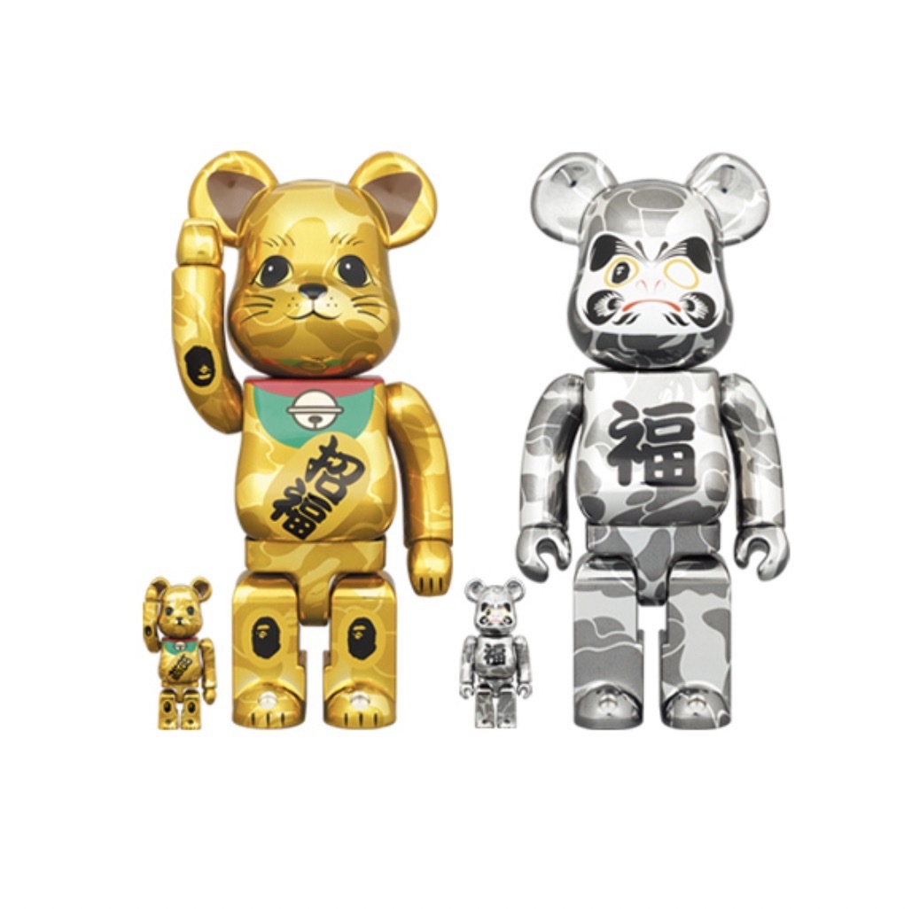 新品未開封 ベアブリック BE@RBRICK 招き猫 銀メッキ 弐 400% www