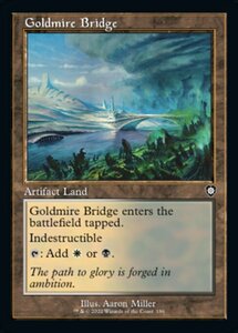 MTG ■土地/英語版■ 《黄金沼の橋/Goldmire Bridge》兄弟戦争：統率者　BRC