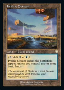 MTG ■土地/英語版■ 《大草原の川/Prairie Stream》兄弟戦争：統率者　BRC