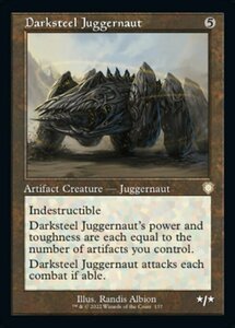 MTG ■無/英語版■ 《ダークスティールの巨大戦車/Darksteel Juggernaut》兄弟戦争：統率者　BRC