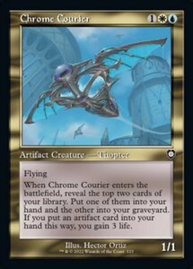 MTG ■金/英語版■ 《金属の急使/Chrome Courier》兄弟戦争：統率者　BRC