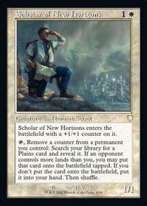 MTG ■白/英語版■ 《新たな地平の識者/Scholar of New Horizons》兄弟戦争：統率者　BRC