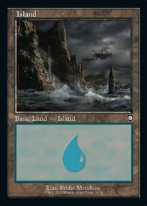 MTG ■土地/英語版■ 《島/Island》兄弟戦争：統率者　BRC