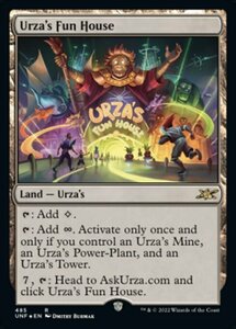 MTG ■土地/英語版■ 《Urza's Fun House》★ギャラクシーFOIL★ Unfinity UNF