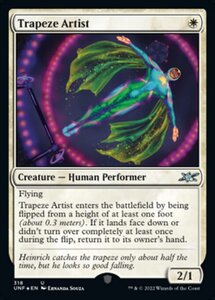 MTG ■白/英語版■ 《Trapeze Artist》★ギャラクシーFOIL★ Unfinity UNF