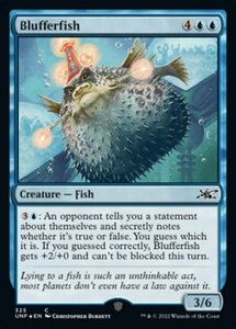 MTG ■青/英語版■ 《Blufferfish》★ギャラクシーFOIL★ Unfinity UNF