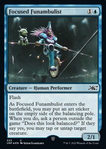 MTG ■青/英語版■ 《Focused Funambulist》★ギャラクシーFOIL★ Unfinity UNF