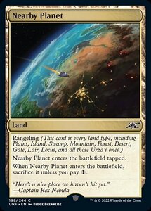 MTG ■土地/英語版■ 《Nearby Planet》★FOIL★ Unfinity UNF