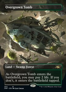 MTG ■土地/英語版■ 《草むした墓/Overgrown Tomb》★ショーケースFOIL★ Unfinity UNF