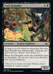 MTG ■黒/英語版■ 《Soul Swindler》★FOIL★ Unfinity UNF