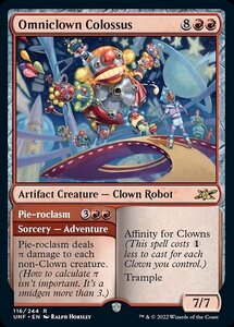 MTG ■赤/英語版■ 《Omniclown Colossus》★FOIL★ Unfinity UNF