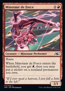 MTG ■赤/英語版■ 《Minotaur de Force》Unfinity UNF