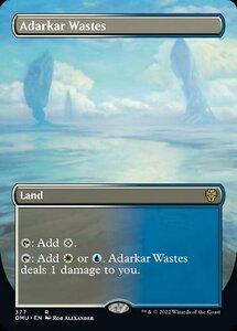 MTG ■土地/英語版■ 《アダーカー荒原/Adarkar Wastes》▲拡張アート▲ 団結のドミナリア DMU