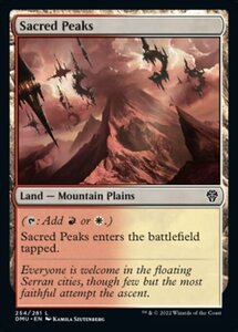 MTG ■土地/英語版■ 《聖なる峰/Sacred Peaks》★FOIL★ 団結のドミナリア DMU