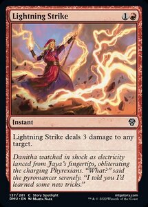 MTG ■赤/英語版■ 《稲妻の一撃/Lightning Strike》★FOIL★ 団結のドミナリア DMU