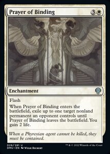 MTG ■白/英語版■ 《束縛の祈り手/Prayer of Binding》★FOIL★ 団結のドミナリア DMU