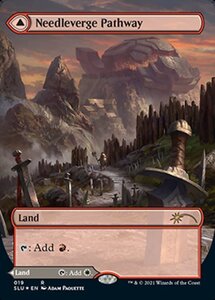 MTG ■土地/英語版■ 《針縁の小道/Needleverge Pathway》★FOIL★Secret Lair SLD