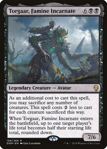 MTG ■黒/英語版■ 《飢饉の具現、トルガール/Torgaar, Famine Incarnate》ドミナリア DOM