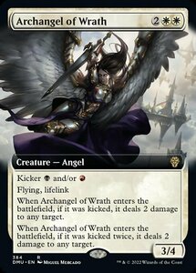 MTG ■白/英語版■ 《怒りの大天使/Archangel of Wrath》★拡張アートFOIL★ 団結のドミナリア DMU