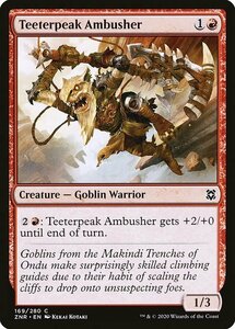 MTG ■赤/英語版■ 《ぐらつく峰の伏兵/Teeterpeak Ambusher》★FOIL★ゼンディカーの夜明け ZNR