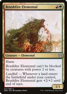 MTG ■金/英語■ 《山火事の精霊/Brushfire Elemental》★FOIL★ゼンディカーの夜明け ZNR