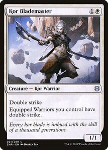 MTG ■白/英語版■ 《コーの刃使い/Kor Blademaster》★FOIL★ゼンディカーの夜明け ZNR