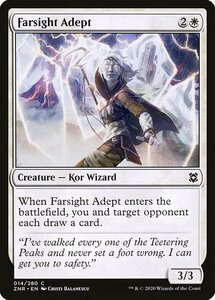 MTG ■白/英語版■ 《遠見の達人/Farsight Adept》★FOIL★ゼンディカーの夜明け ZNR