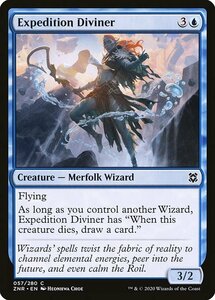 MTG ■青/英語版■ 《探検隊の占者/Expedition Diviner》★FOIL★ゼンディカーの夜明け ZNR