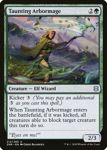 MTG ■緑/英語版■ 《嘲る樹木魔道士/Taunting Arbormage》★FOIL★ゼンディカーの夜明け ZNR