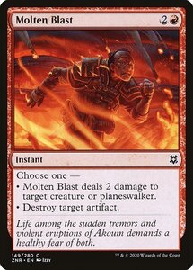 MTG ■赤/英語版■ 《溶鉄破/Molten Blast》★FOIL★ゼンディカーの夜明け ZNR