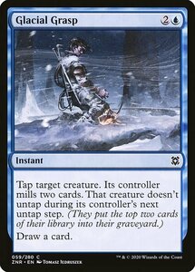 MTG ■青/英語版■ 《氷河の掌握/Glacial Grasp》★FOIL★ゼンディカーの夜明け ZNR