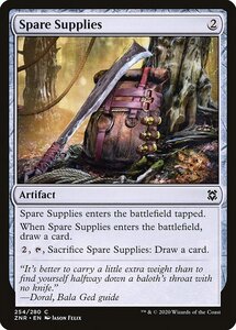 MTG ■無/英語版■ 《予備物資/Spare Supplies》★FOIL★ゼンディカーの夜明け ZNR