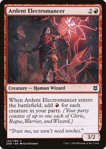 MTG ■赤/英語版■ 《献身的な電術師/Ardent Electromancer》★FOIL★ゼンディカーの夜明け ZNR