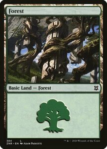 MTG ■土地/英語版■ 《森/Forest》ゼンディカーの夜明け ZNR