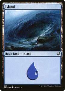 MTG ■土地/英語版■ 《島/Island》★FOIL★ゼンディカーの夜明け ZNR