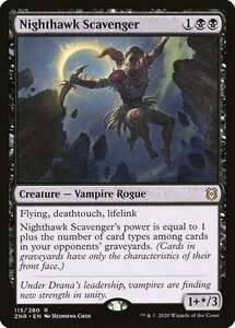 MTG ■黒/英語版■ 《夜鷲のあさり屋/Nighthawk Scavenger》★FOIL★ゼンディカーの夜明け ZNR