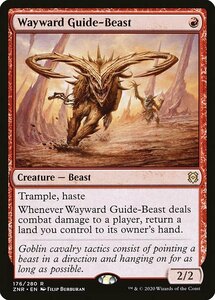 MTG ■赤/英語版■ 《むら気な猛導獣/Wayward Guide-Beast》★FOIL★ゼンディカーの夜明け ZNR