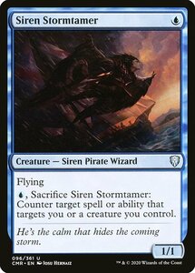 MTG ■青/英語版■ 《セイレーンの嵐鎮め/Siren Stormtamer》統率者レジェンズ　CMR