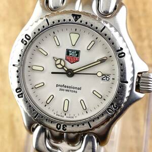 【1円〜】TAG HEUER タグ ホイヤー 腕時計 メンズ セル S99.013M ホワイト文字盤 プロフェッショナル デイト 正規品
