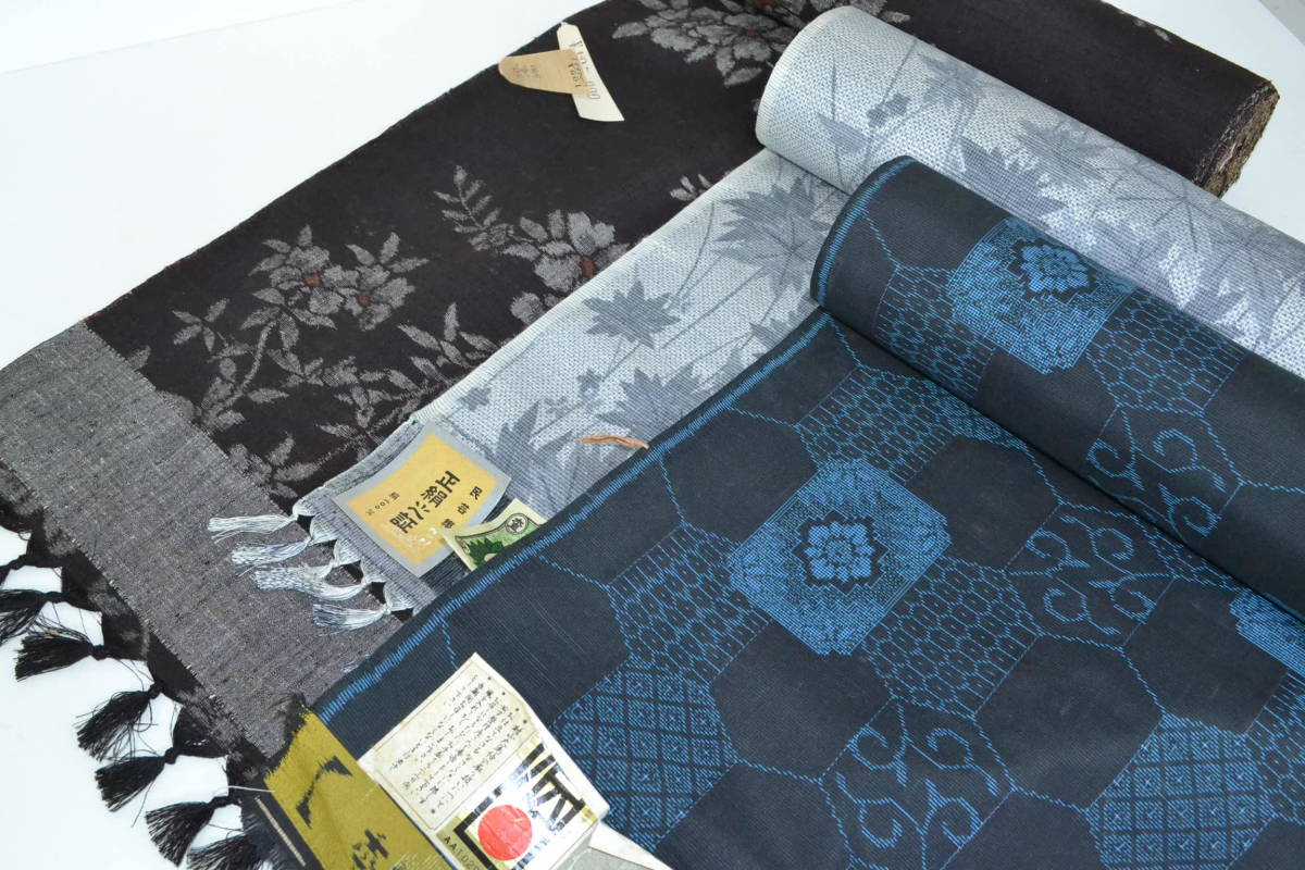 ソフトパープル 古布 未使用品の本場塩沢紬織 本物保証 | terepin.com