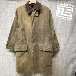 Barbour バブアー Classic3/4coat オイルドジャケット 英国製 メンズ M ブラウン 筆記体タグ ヴィンテージ