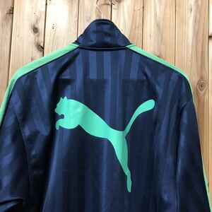 PUMA* Puma * грузовик верх жакет * джерси Zip выше Logo вышивка Logo принт длинный рукав спортивная одежда мужской size S-M